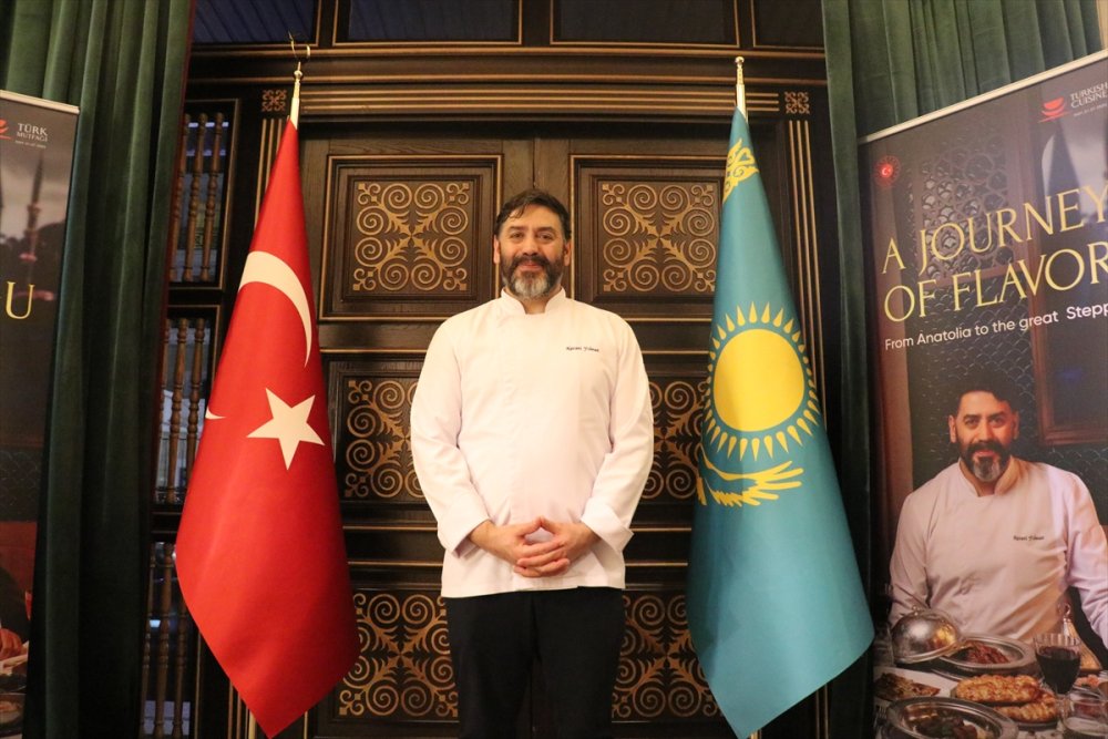 Kazakistan’da “Türk Mutfağı Haftası” kapsamında Osmanlı ve Anadolu mutfağından lezzetler tanıtıldı