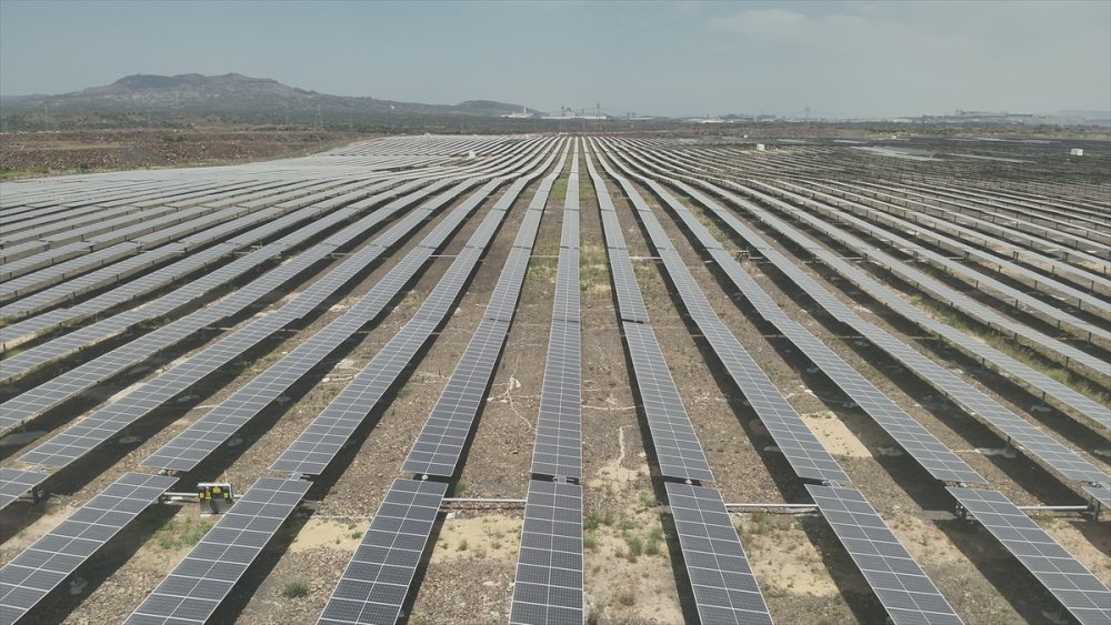 Hatay'ın Erzin İlçesindeki çorak arazi güneş tarlasına dönüştü