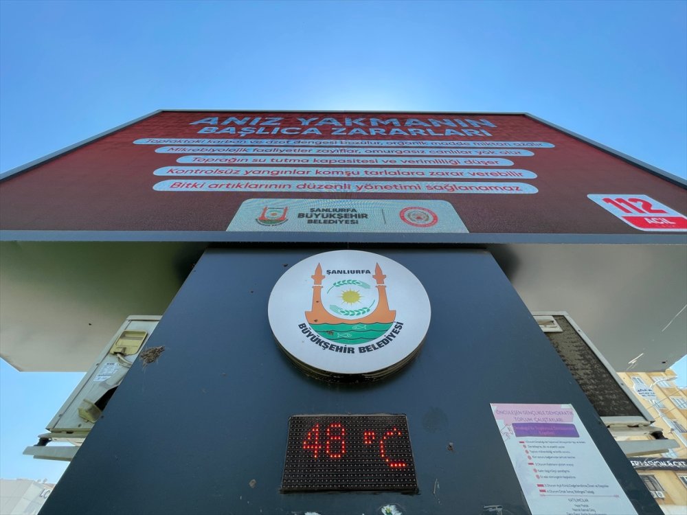 Şanlıurfa'da termometreler 48 dereceyi gösterdi