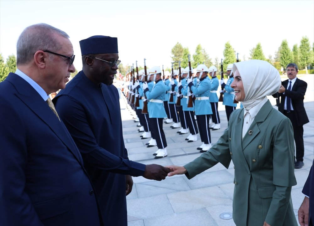 Cumhurbaşkanı Erdoğan, Senegal Başbakanı Sonko ile görüştü
