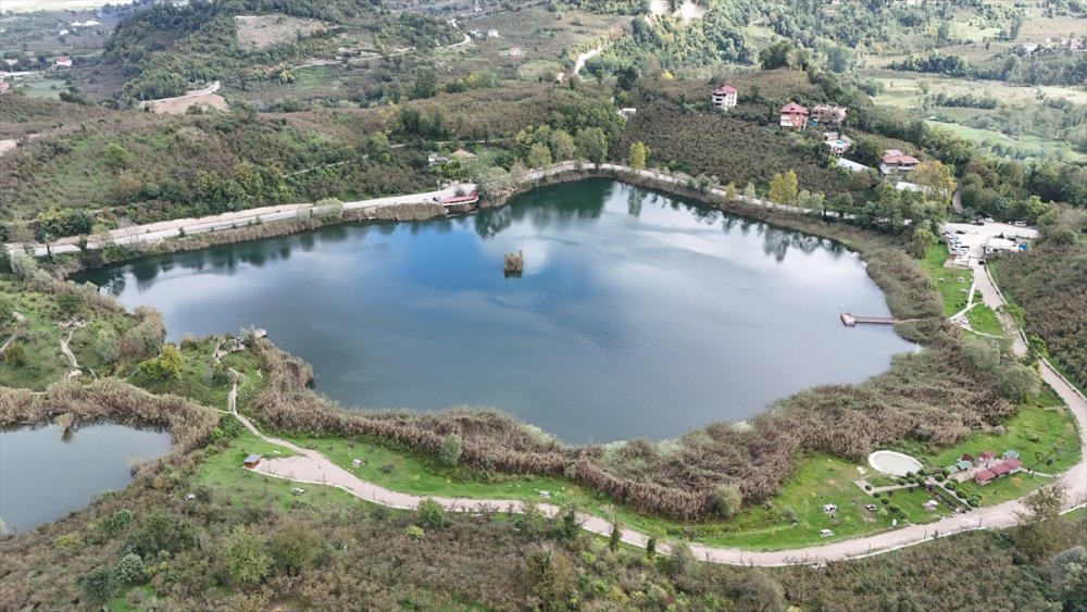 Doğal güzelliğiyle öne çıkan Gaga Gölü'nü 9 ayda 200 bin kişi ziyaret etti