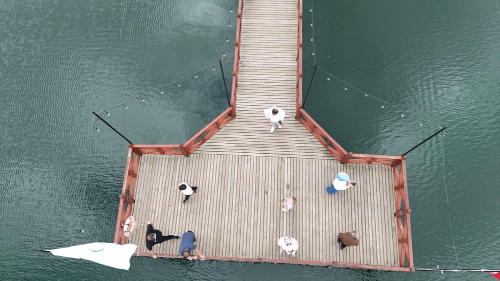 Doğal güzelliğiyle öne çıkan Gaga Gölü'nü 9 ayda 200 bin kişi ziyaret etti