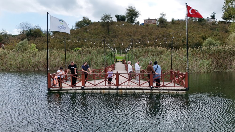 Doğal güzelliğiyle öne çıkan Gaga Gölü'nü 9 ayda 200 bin kişi ziyaret etti