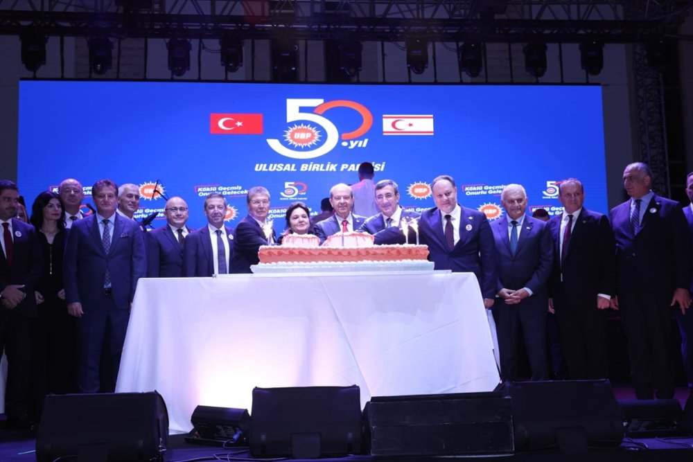 Yavru Vatan KKTC'de Ulusal Birlik Partisi, 50. kuruluş yıl dönümünü kutladı