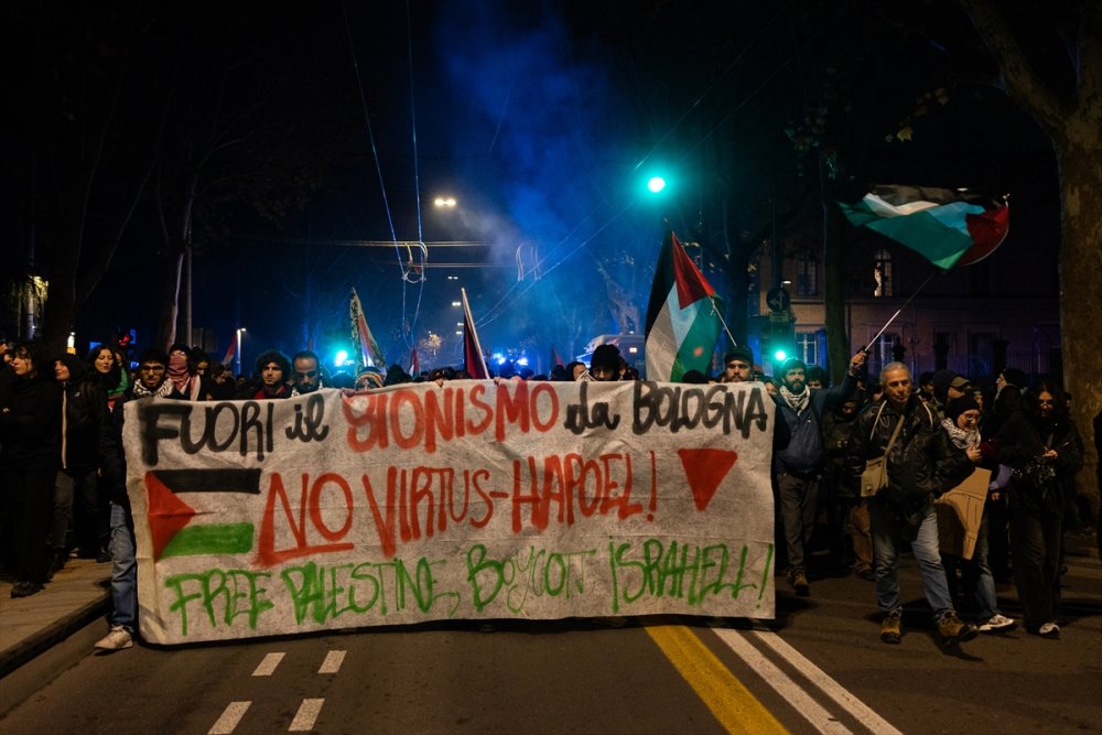 İtalya'da İsrail takımı Hapoel Tel Aviv protesto edildi