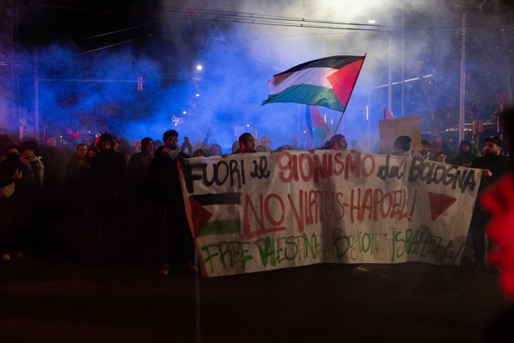 İtalya'da İsrail takımı Hapoel Tel Aviv protesto edildi